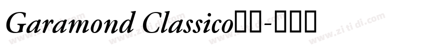 Garamond Classico字体字体转换